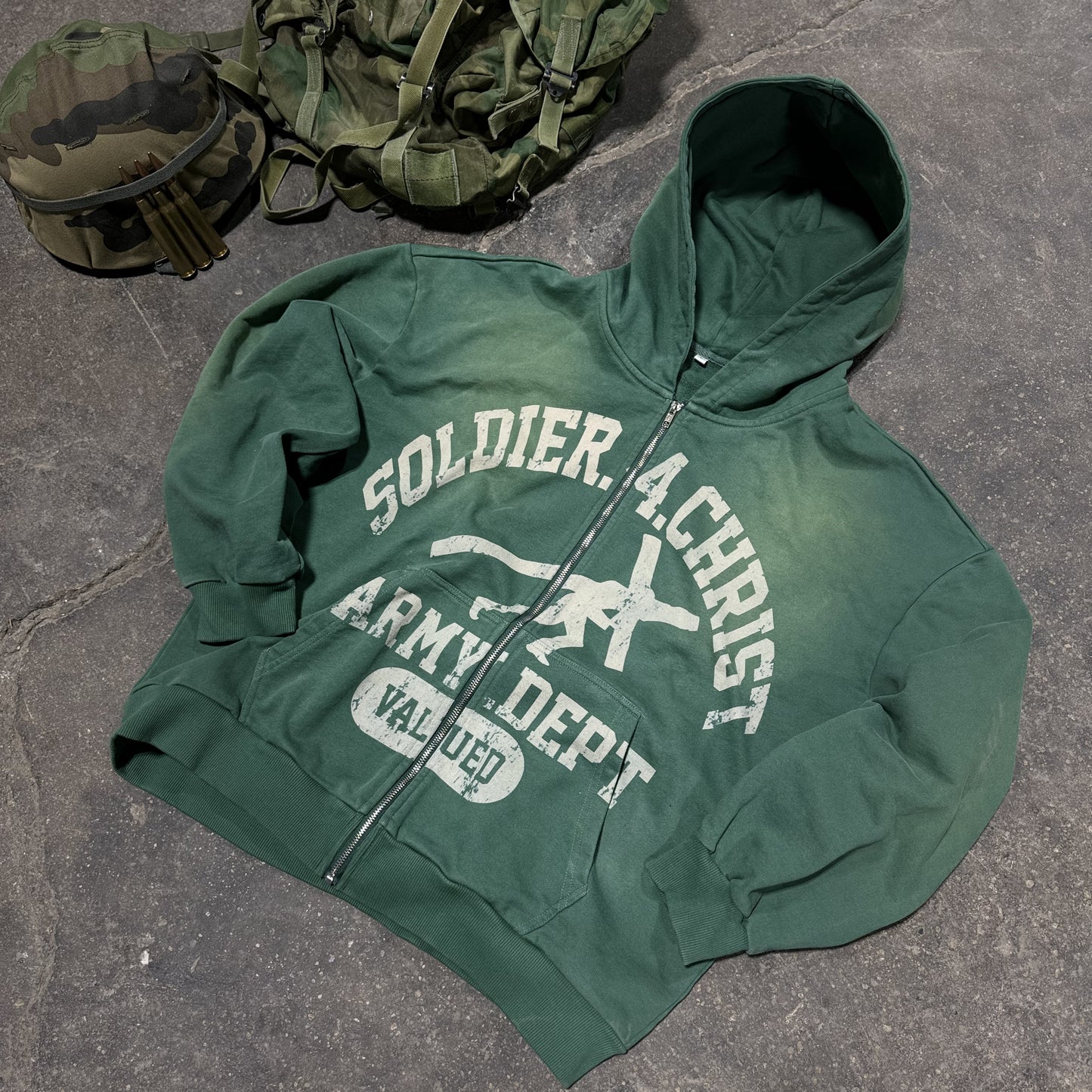 Soldier 4 Christ Zip Up Hoodie